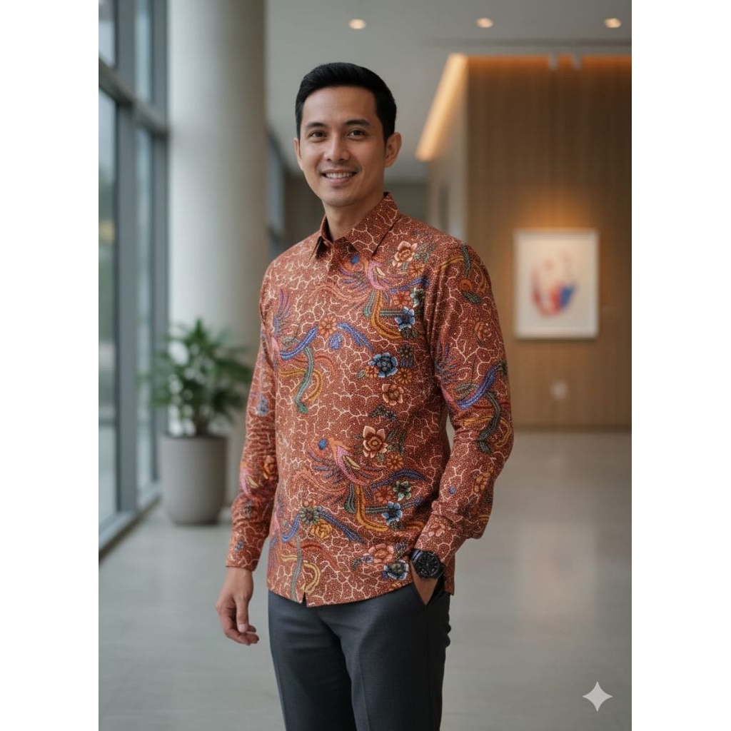 Batik Shanaz- Kain Batik Premium Motif Burung Merak