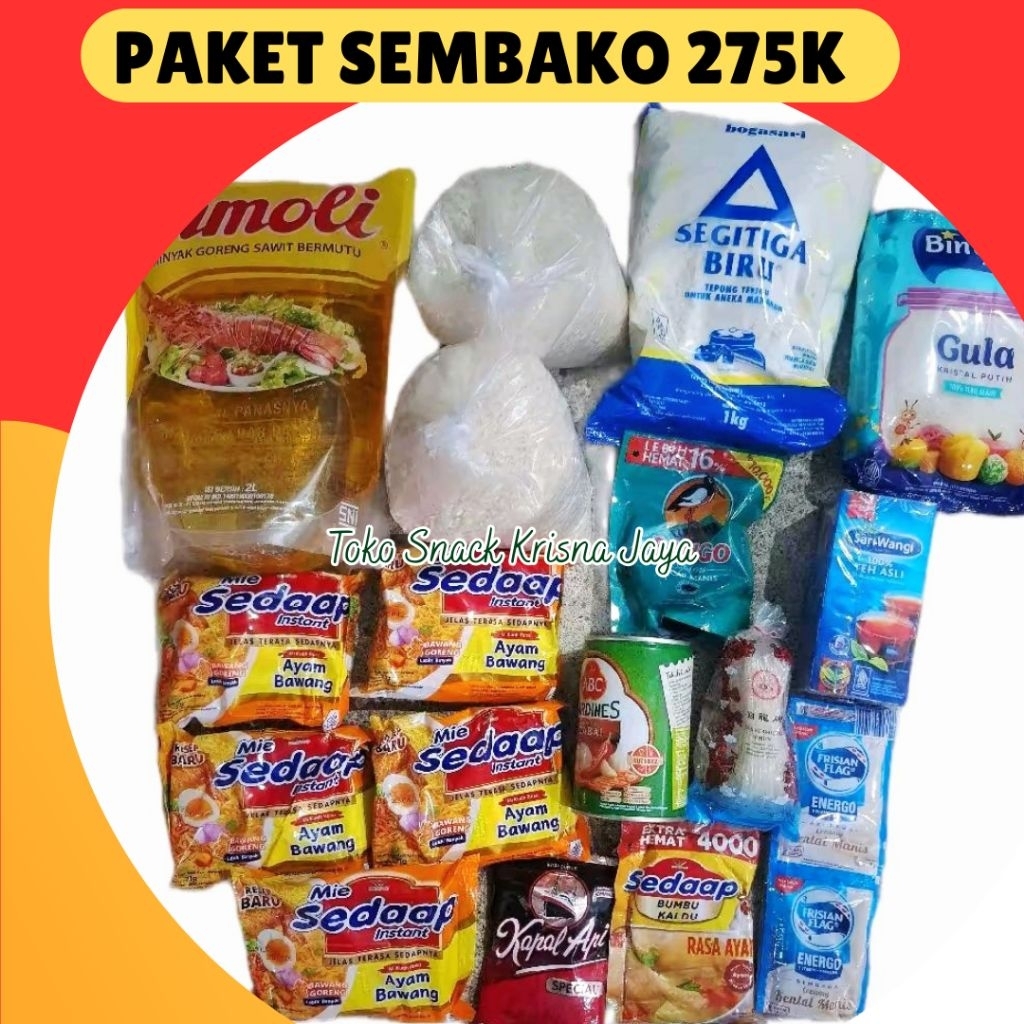 PAKET SEMBAKO KOMPLIT LENGKAP MURAH SERBA 275K muraah