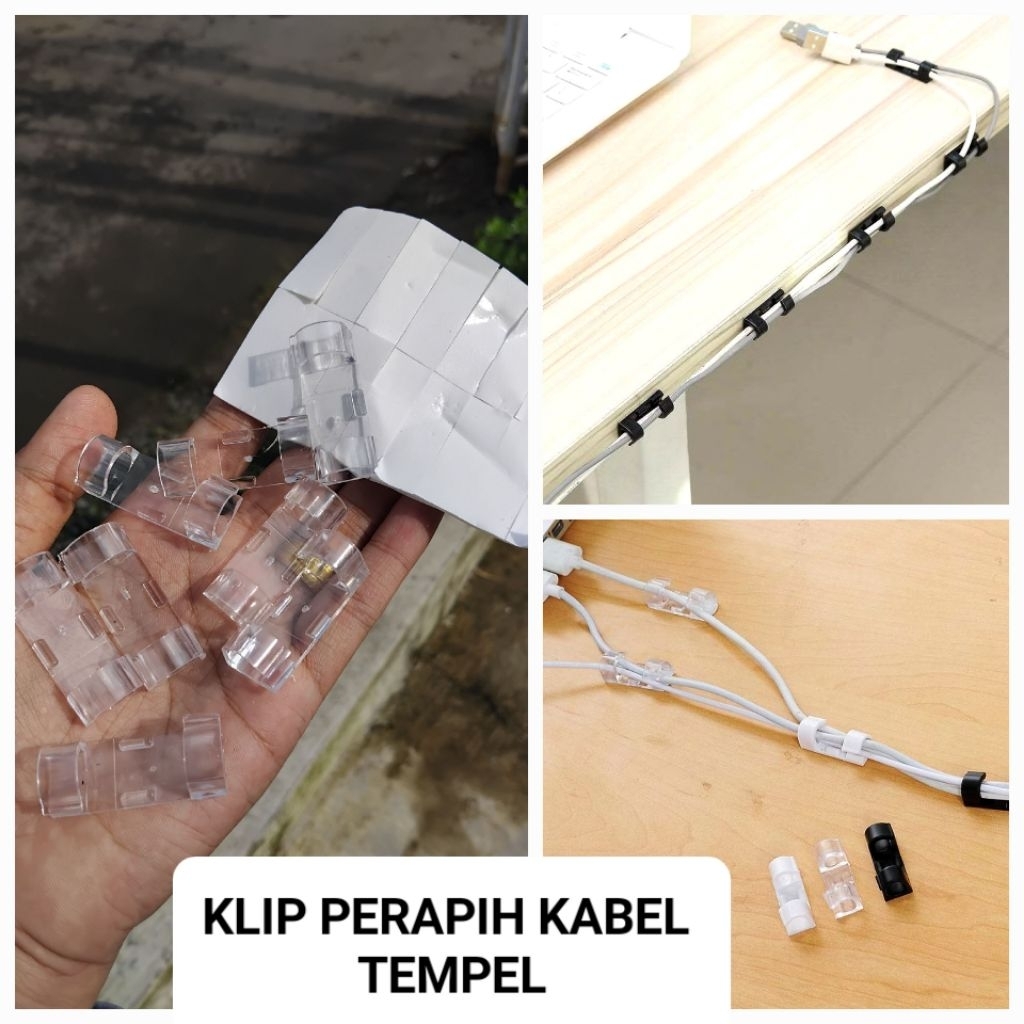 KLIP PERAPIH KABEL TEMPEL DINDING