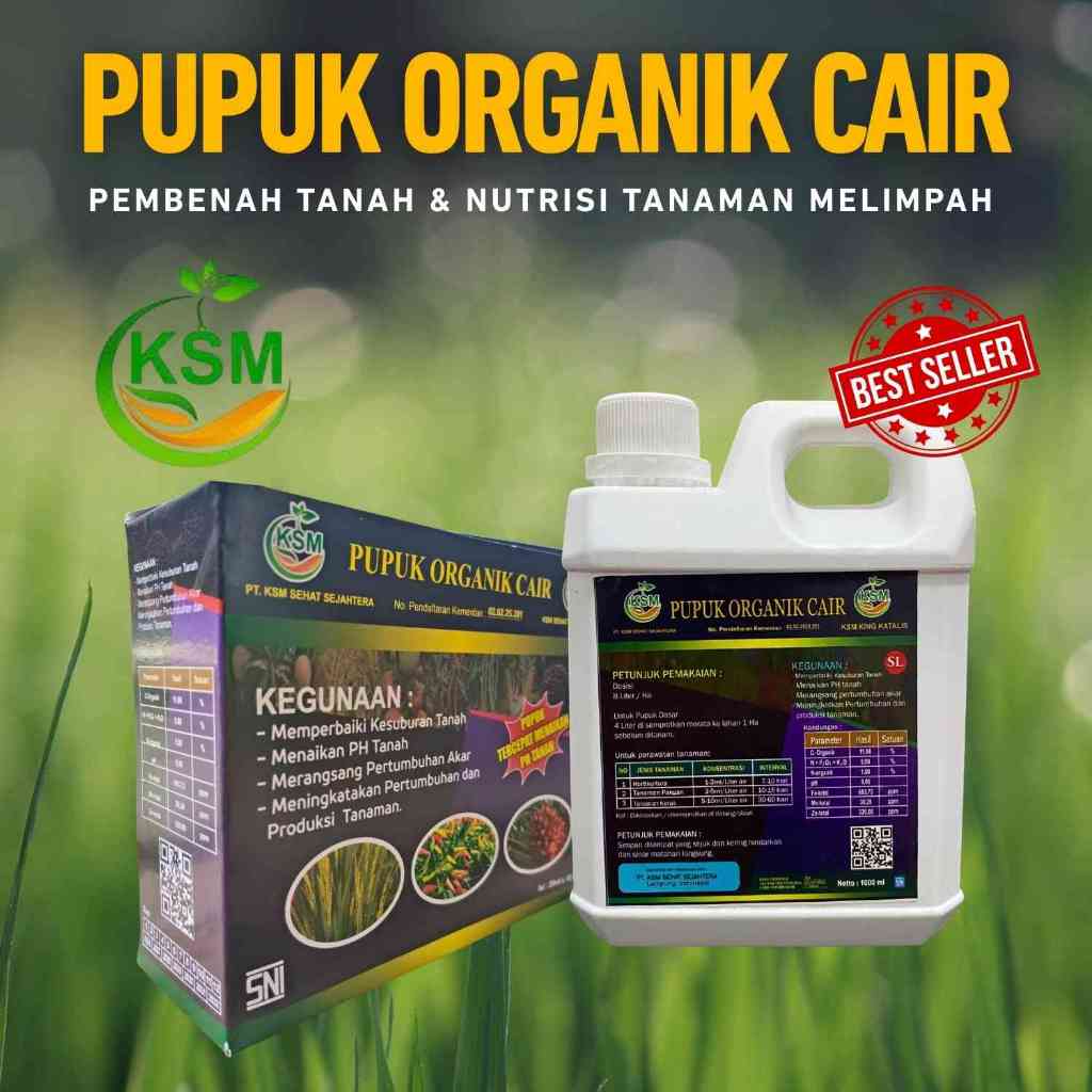 [SOLUSI TOTAL] Pupuk Organik KSM - Nutrisi + Anti Hama + Anti Jamur