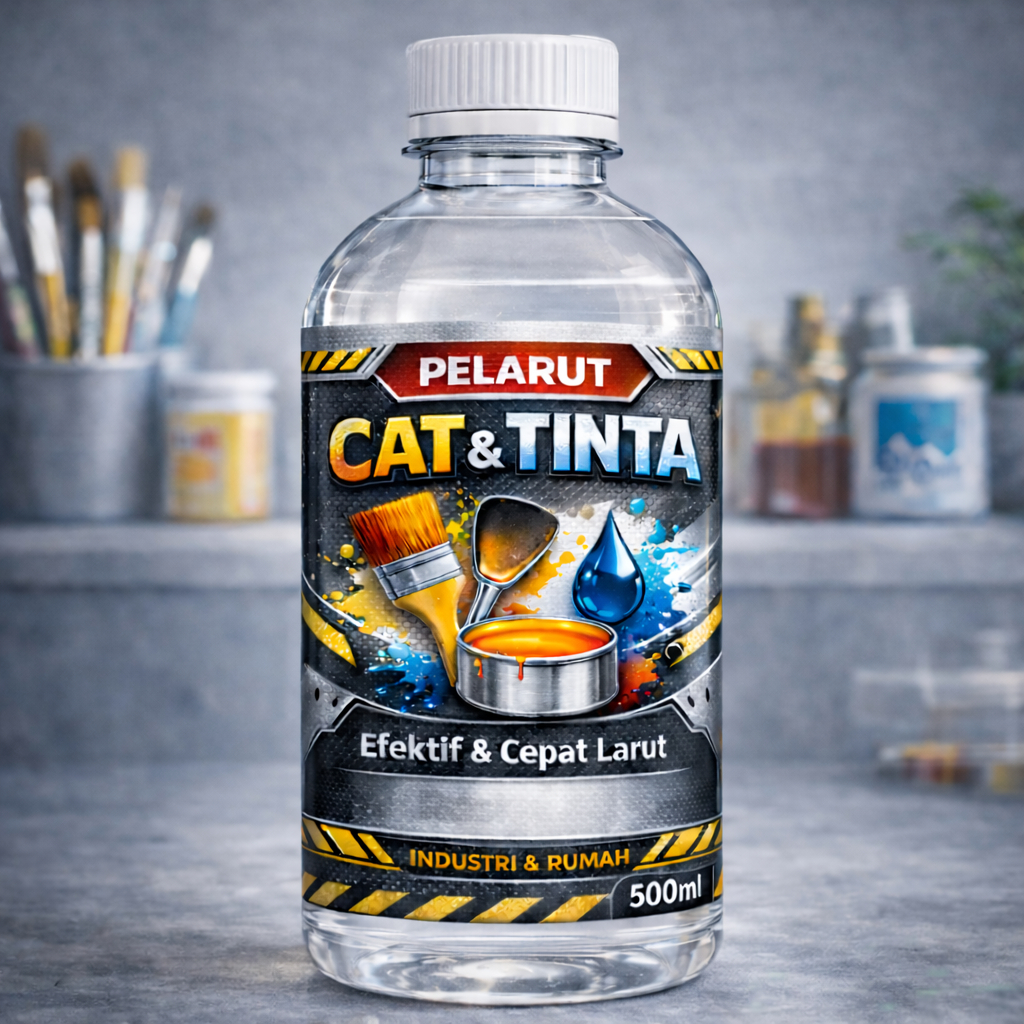 Pelarut Tinta & Cat | Solvent Pembersih Cat Industri 500ml