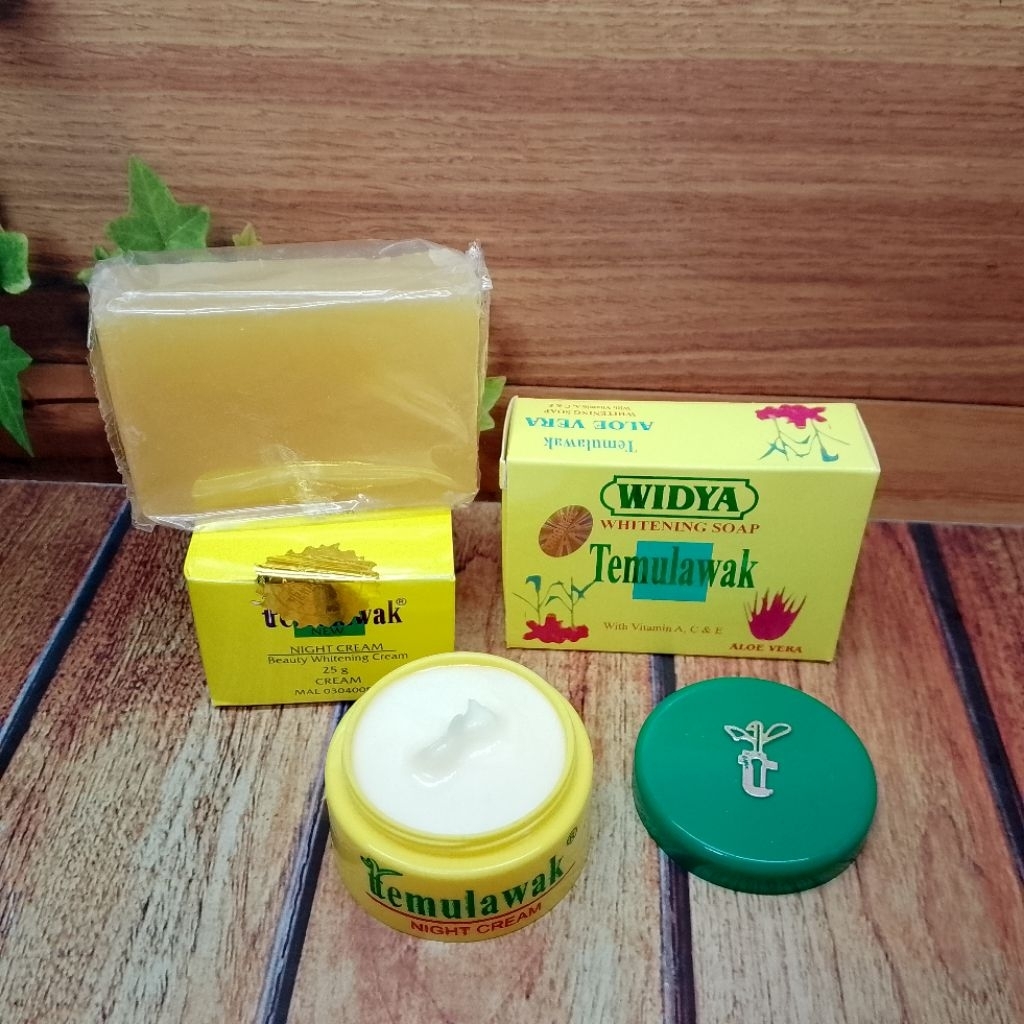 Paket Cream Temulawak Malam + Sabun Temulawak Widya Original