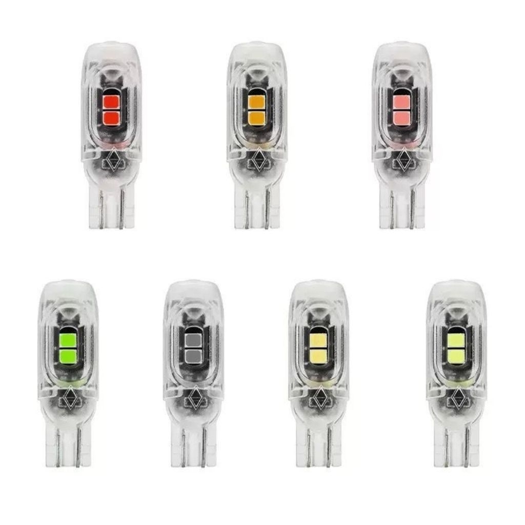 Lampu led senja/sein T10 3030 5smd nyala diam