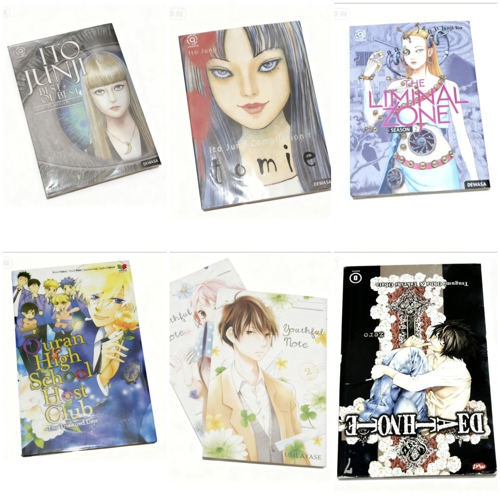 Buku Komik Preloved By M0n0 | Ito Junji | Shounen | Shoujo Romance | Novel Preloved
