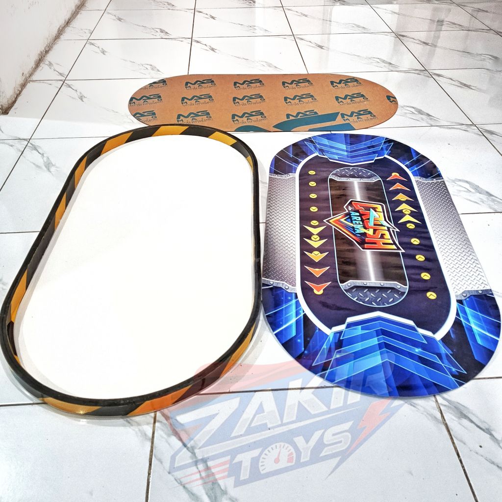 Arena Crush Gear akrilik + Print gambar custom size 80x40cm