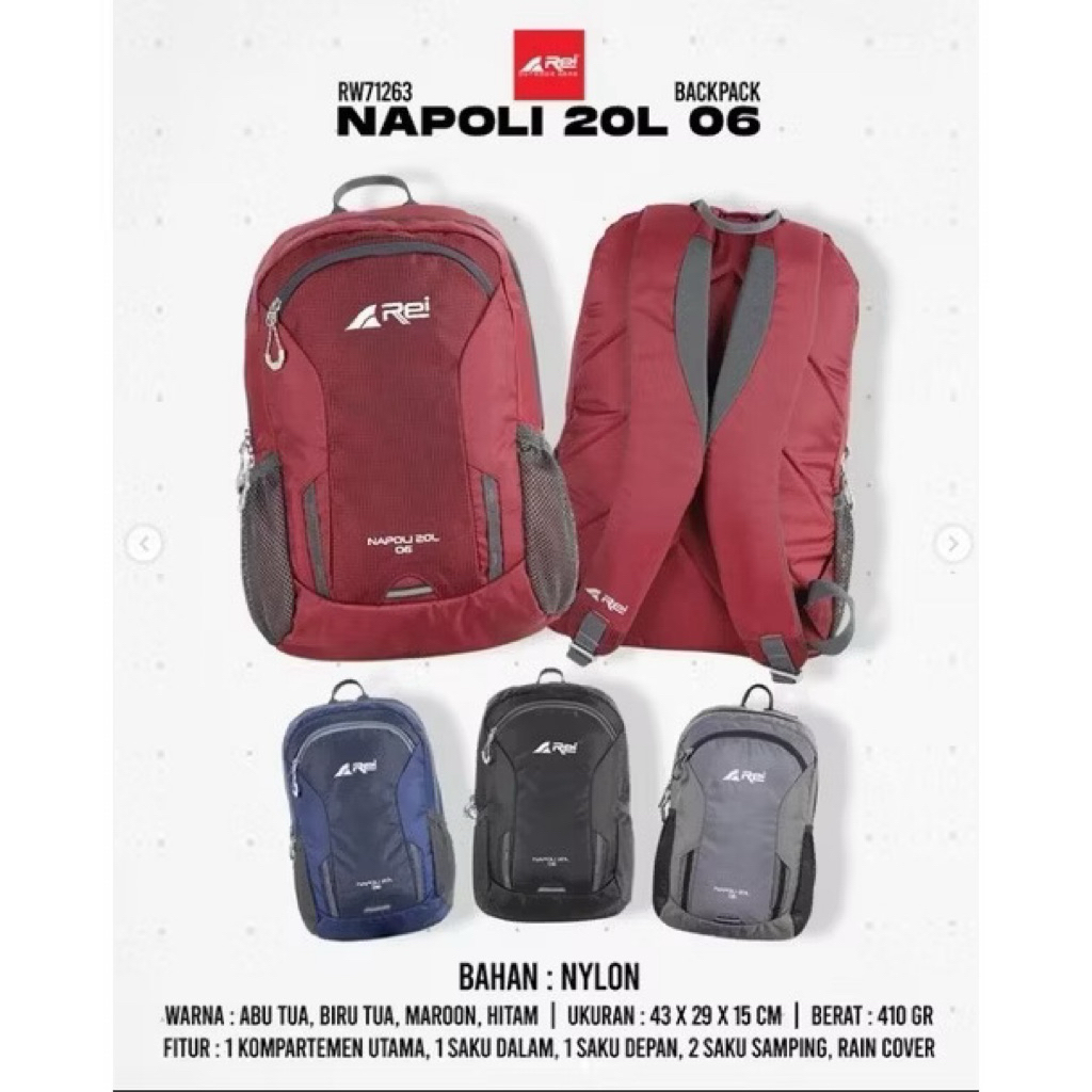 Rei Tas Ransel Napoli 06 20L