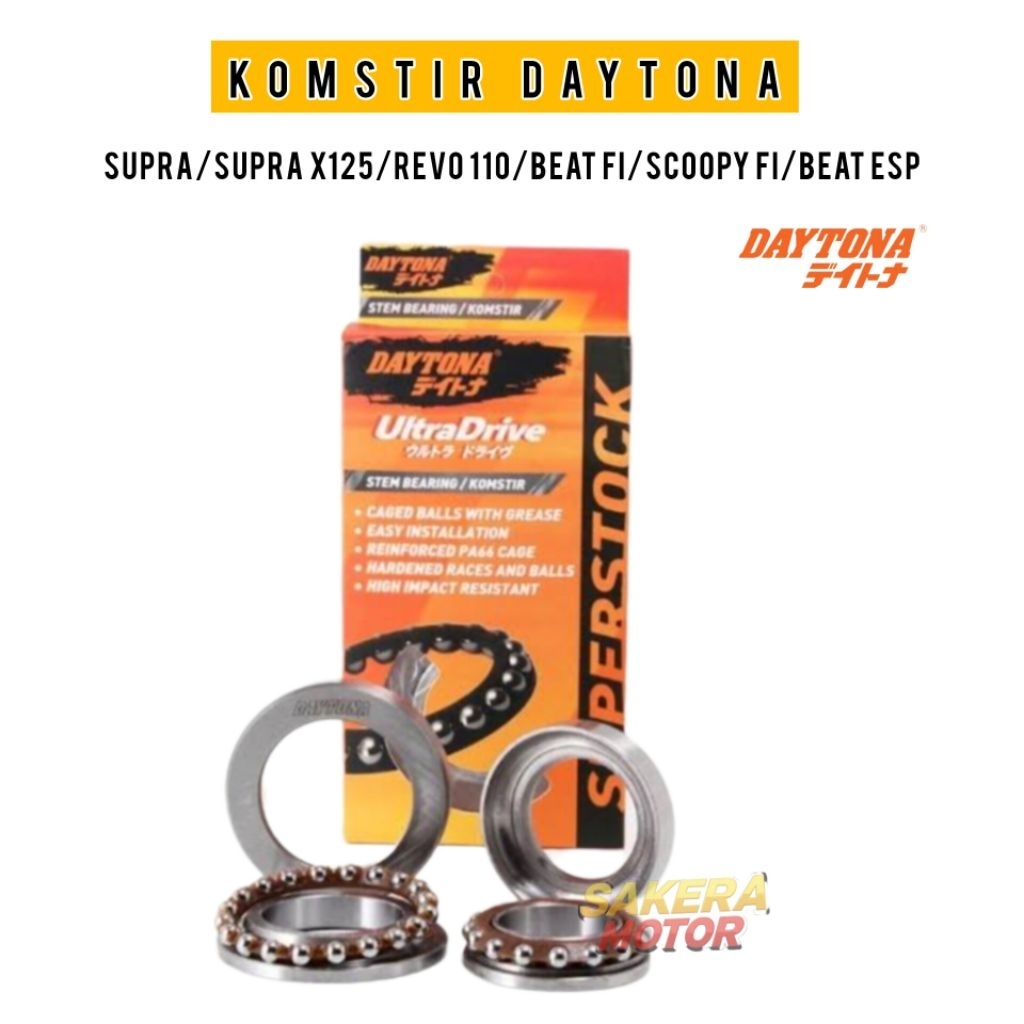 KOMSTIR DAYTONA SUPRA SUPRAX125 REVO BEAT FI SCOOPY FI BEAT ESP RACING DAYTONA ORIGINAL