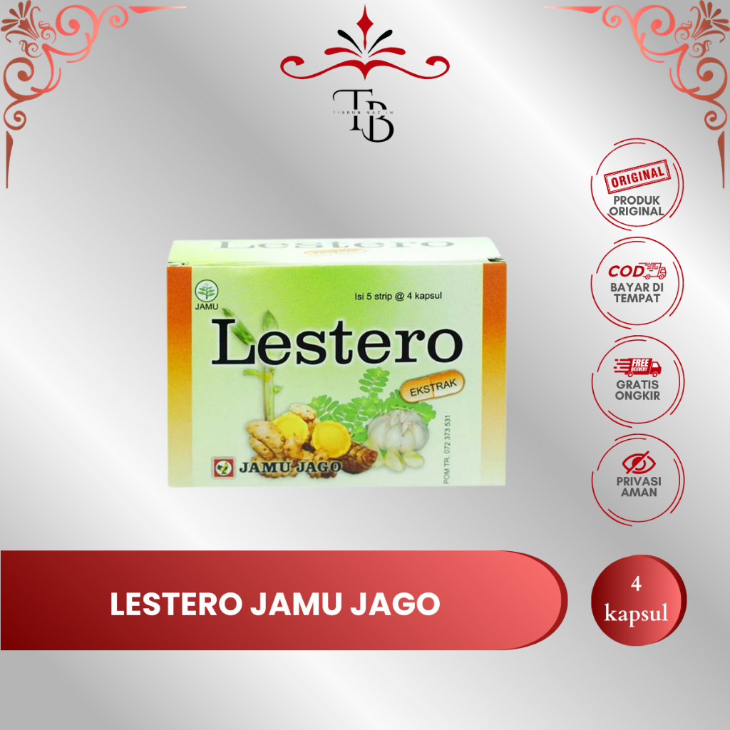 LESTERO JAMU KAPSUL – Membantu Mengatasi Kolesterol  by Jamu Jago | Herbal Tradisional | Original
