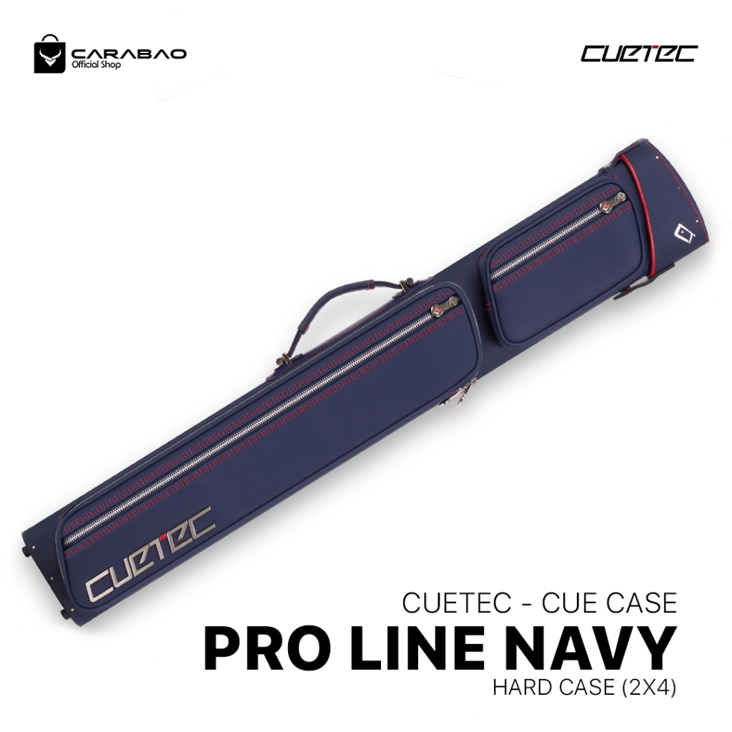 Cuetec Proline Navy Hard Case (2x4) - Cue Case Billiard