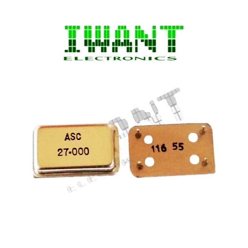 XTALL 27.000 MHz OSCILLATOR 27MHZ 27.000MHZ ASC