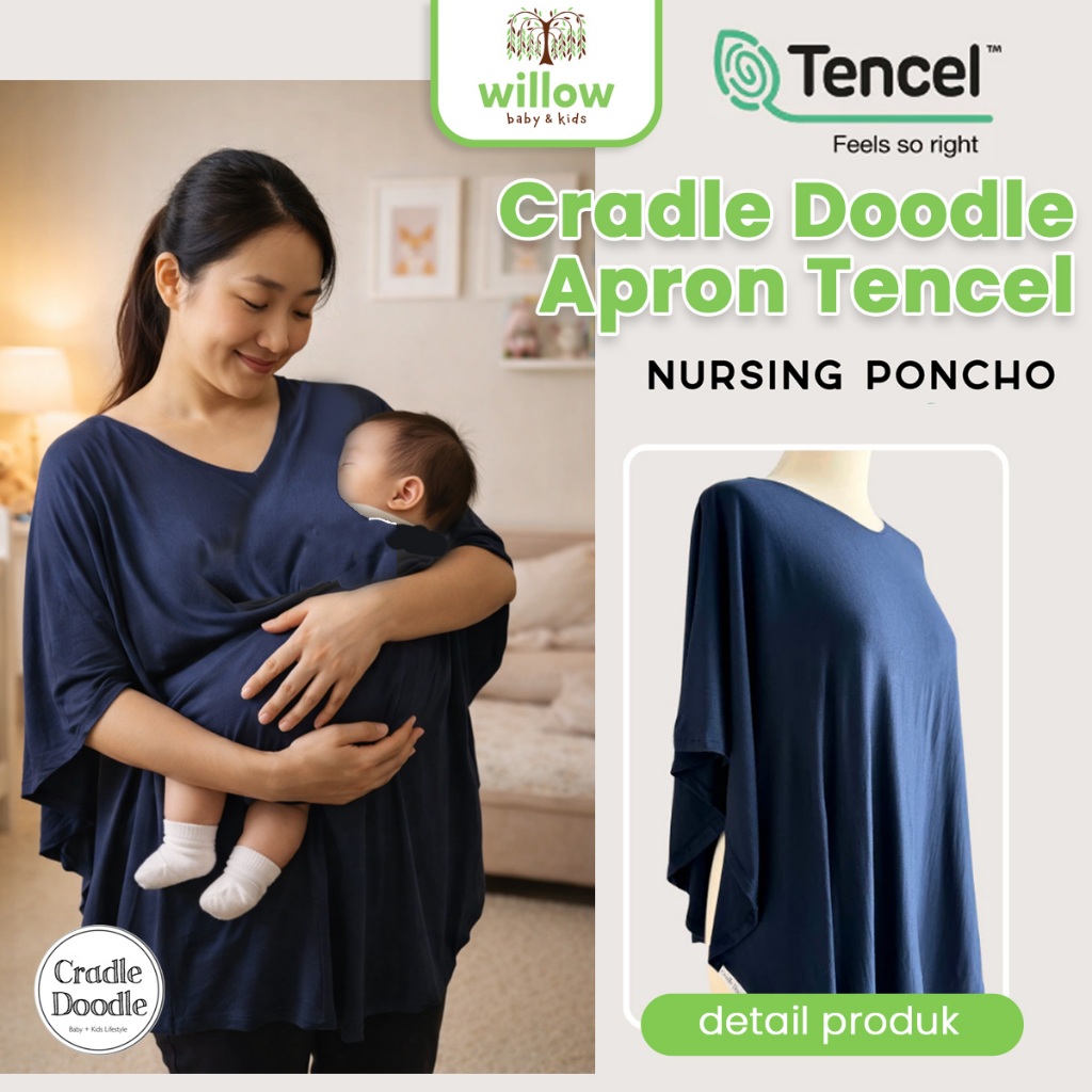 Apron menyusui - Cradle Doodle Apron TencelApron menyusui - Cradle Doodle Apron Tencel