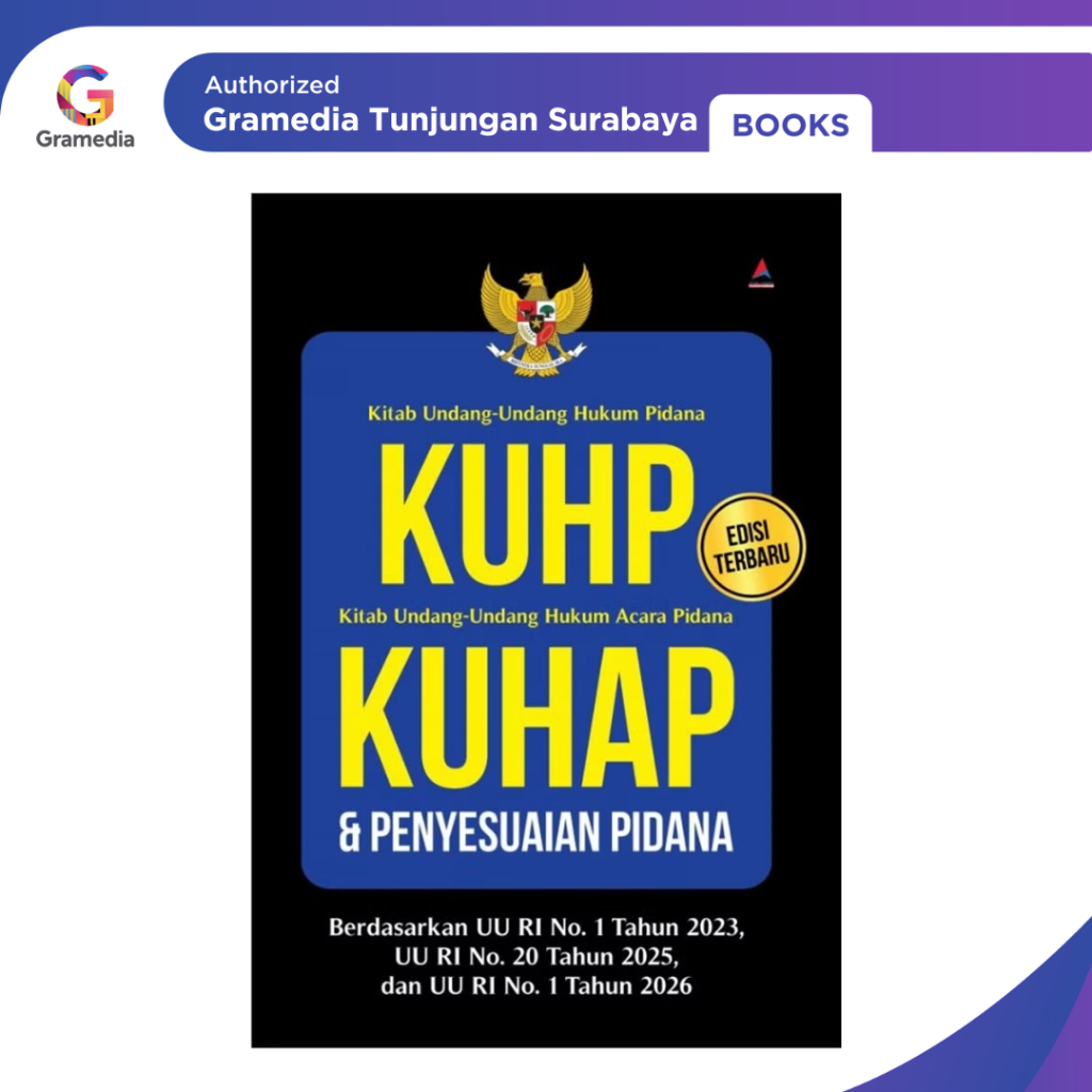 Gramedia Tunjungan : KUHP, KUHAP & Penyesuaian Pidana