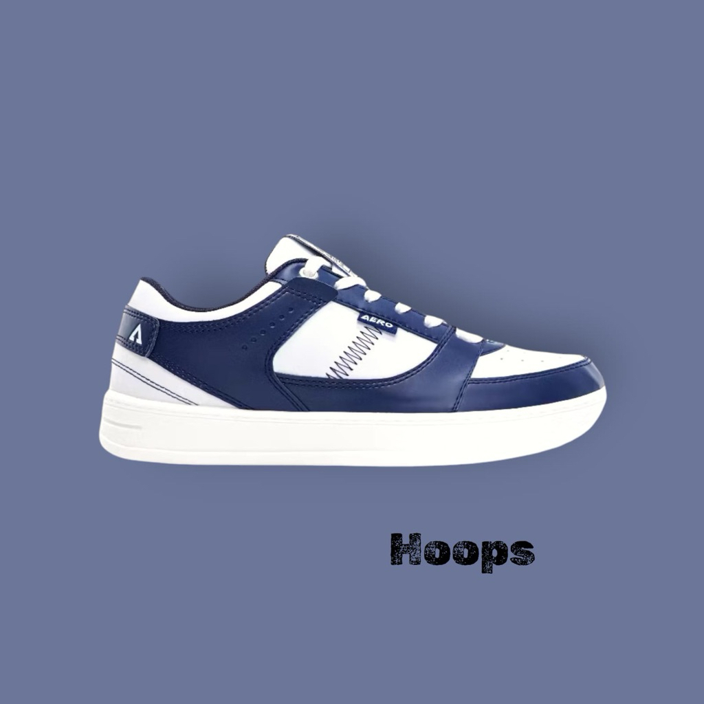 SEPATU AEROSTREET HOOPS PUTIH BIRU TUA