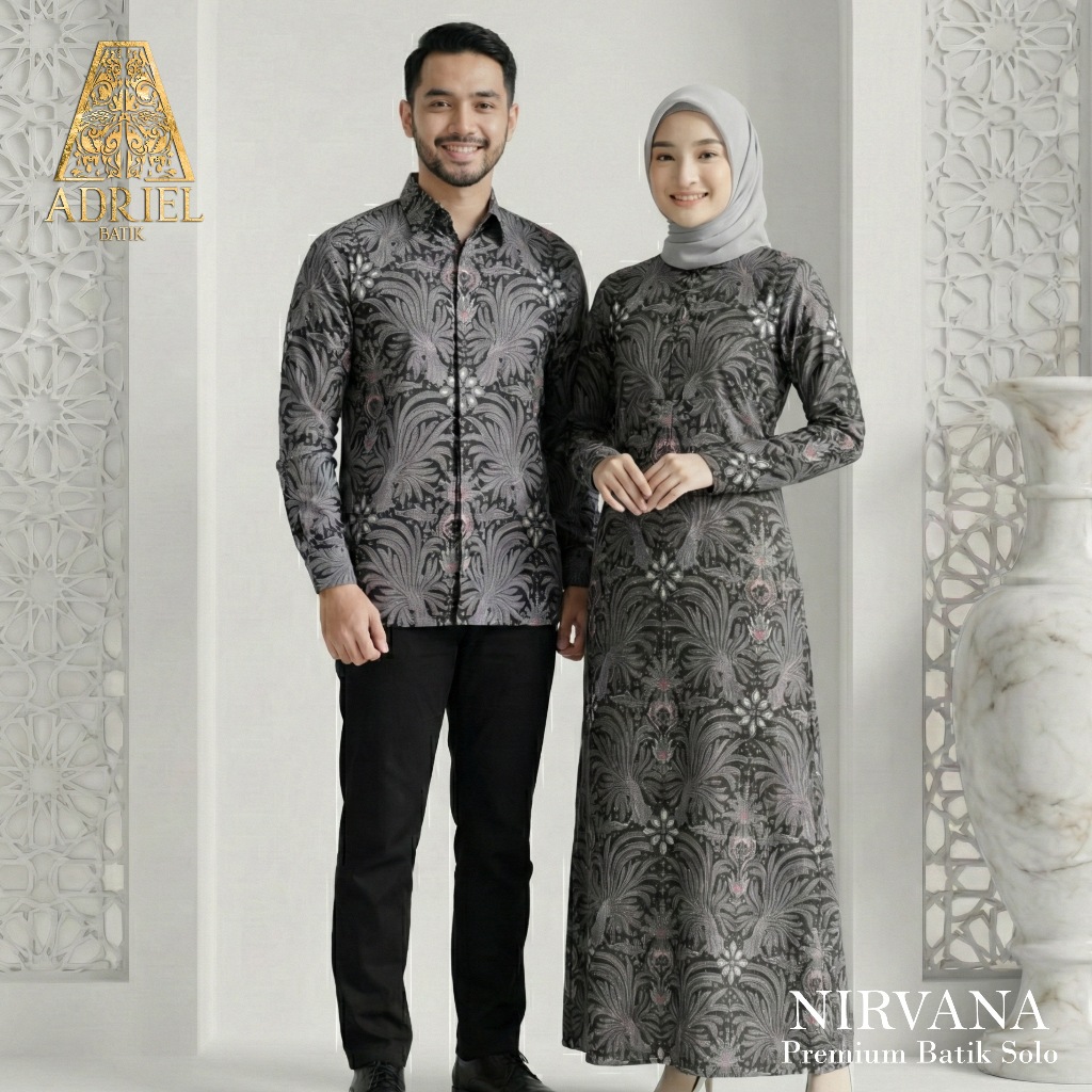 NIRVANA BATIK PREMIUM (Kemeja/Outer/Gamis) - Batik Premium Solo Lengan Panjang Full Furing Regular F