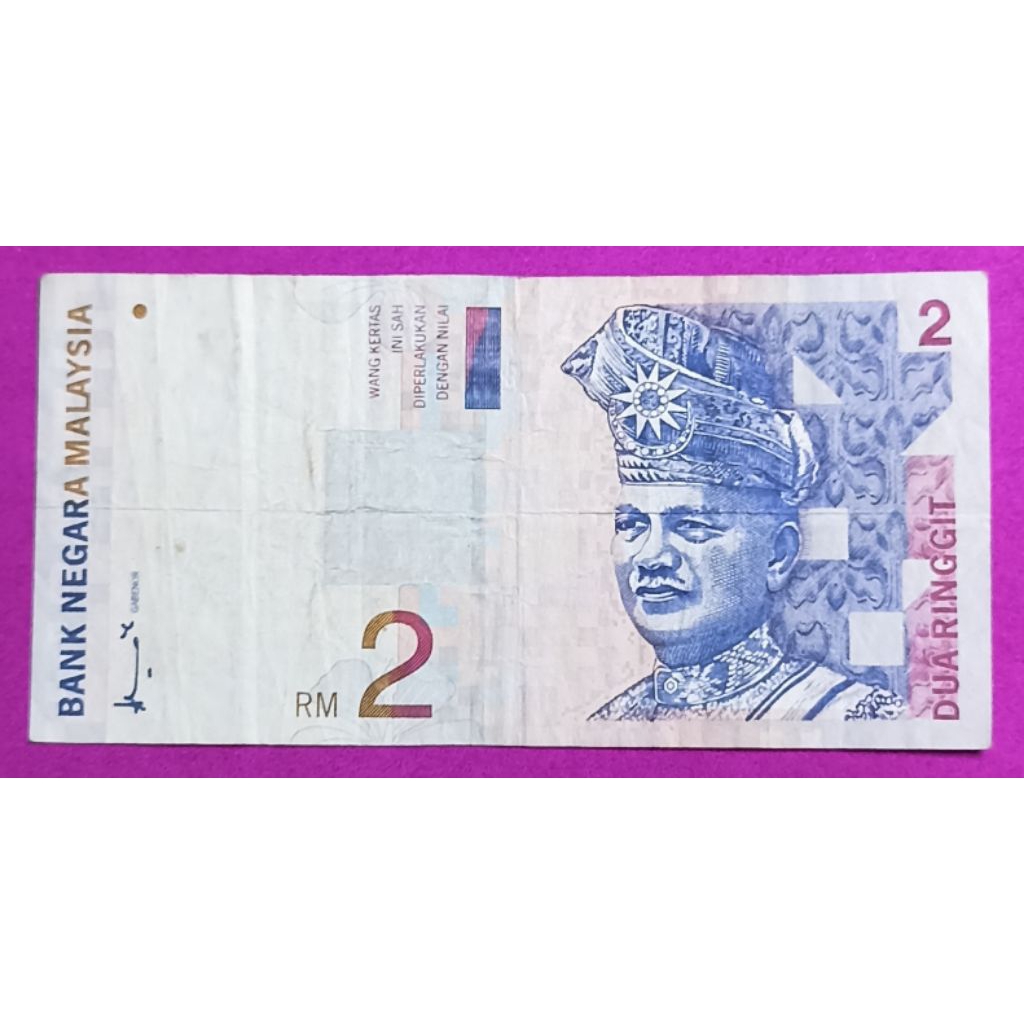 UANG KERTAS MALAYSIA 2 RINGGIT