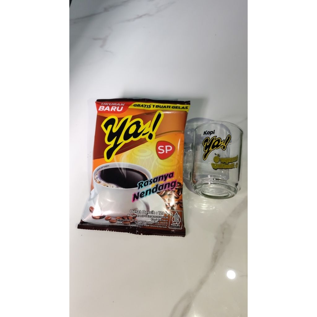 KOPI YA GRATIS GELAS 120GRAM (GELAS POLOS)