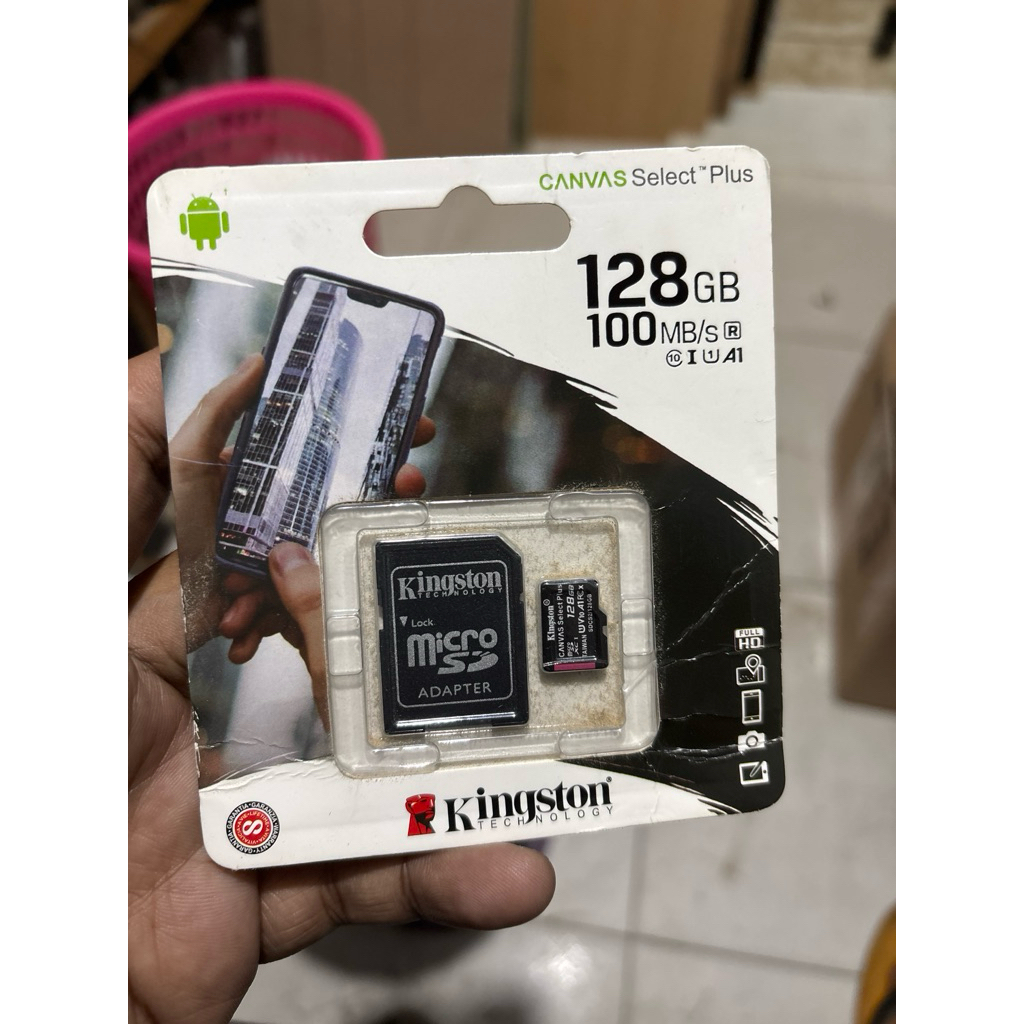 Micro SD Kingston 128GB Canvas Select Plus original  Kecepatan hingga 100MB/s Class 10 UHS-I U1 Suda
