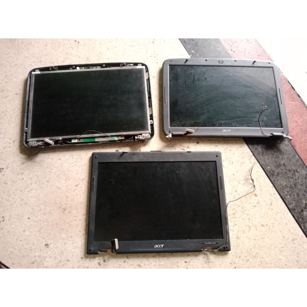 Lcd Laptop Jadul Acer Dell hp thosiba all in Tv tunner Diy rakit inovasi Tv digital 14 inc second