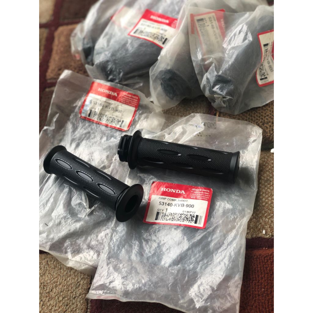 handgrip set selongsong slongsong original ahm kvb kvy beat karbu vario original ahm honda