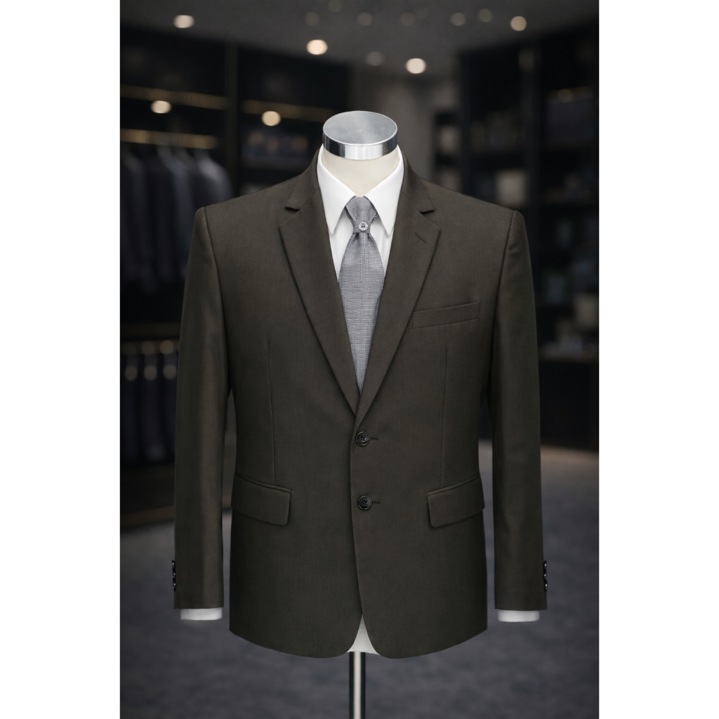 Jas Formal Semi Wool Minimalis Warna Coklat