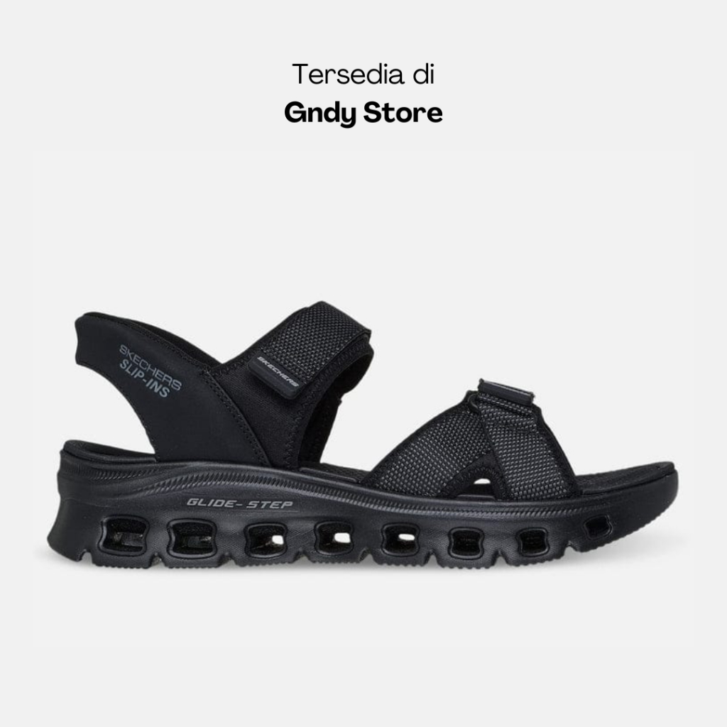 Sepatu Sandal Pria Skechers Glide Step Pro 232980/BBK Full Black Men