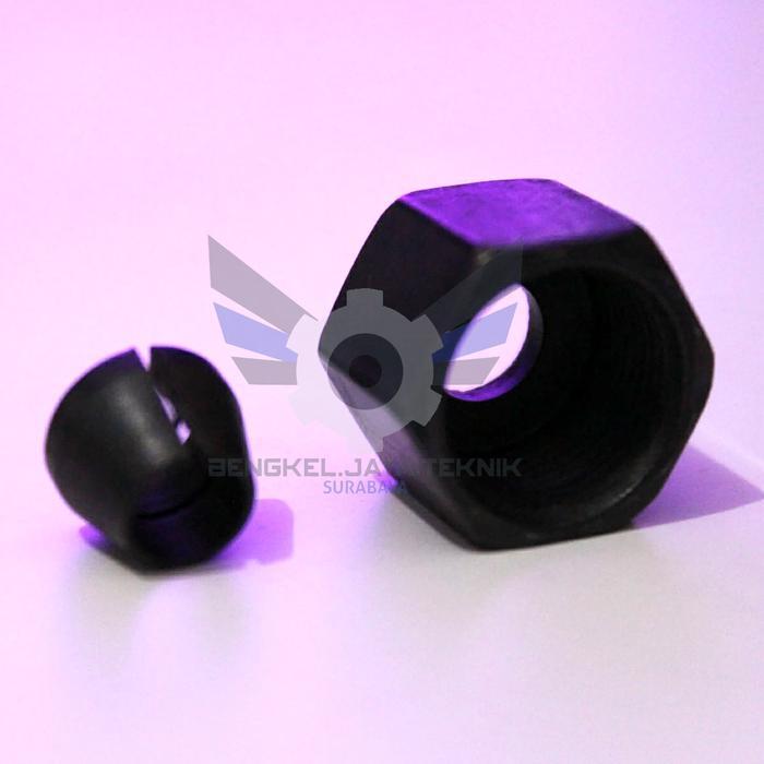 "New" Baut Mata Collet Nut Mesin Trimmer / Collect cone + Nut Trimmer 3701