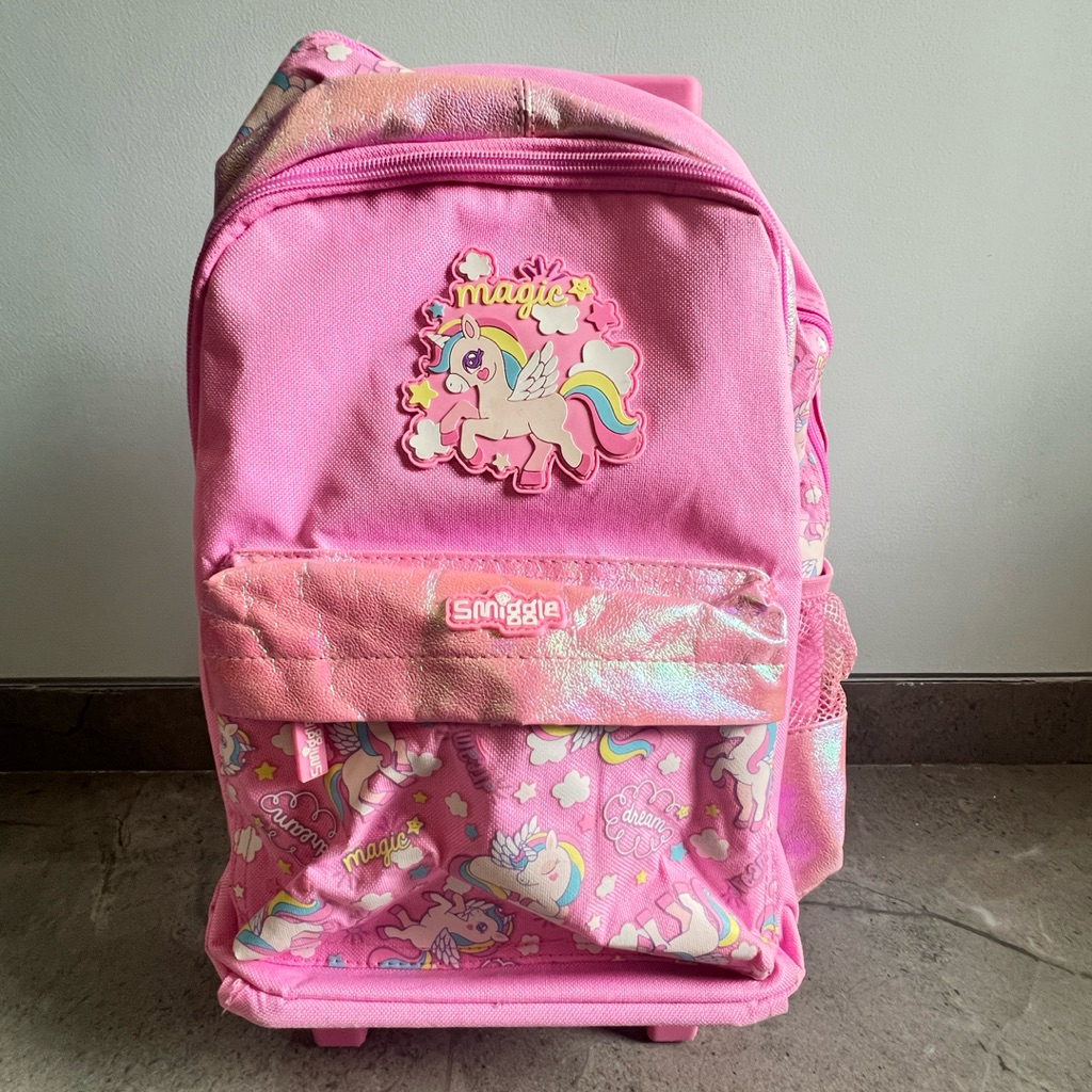 BEST DEAL PREVLOVED - SMIGGLE TEENY TINY TROLLEY UNICORN MAGIC