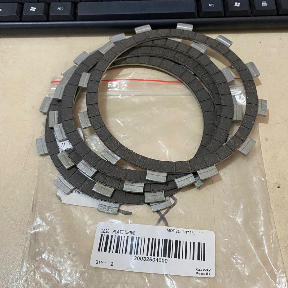 kampas kopling benelli TNT250 no 16 kode200325040000 original benelli