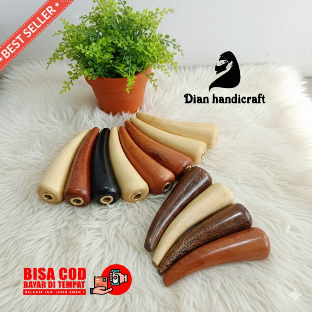 Once Pipa Kayu Motif Jumbo Terbaru Lubang Multifungsi