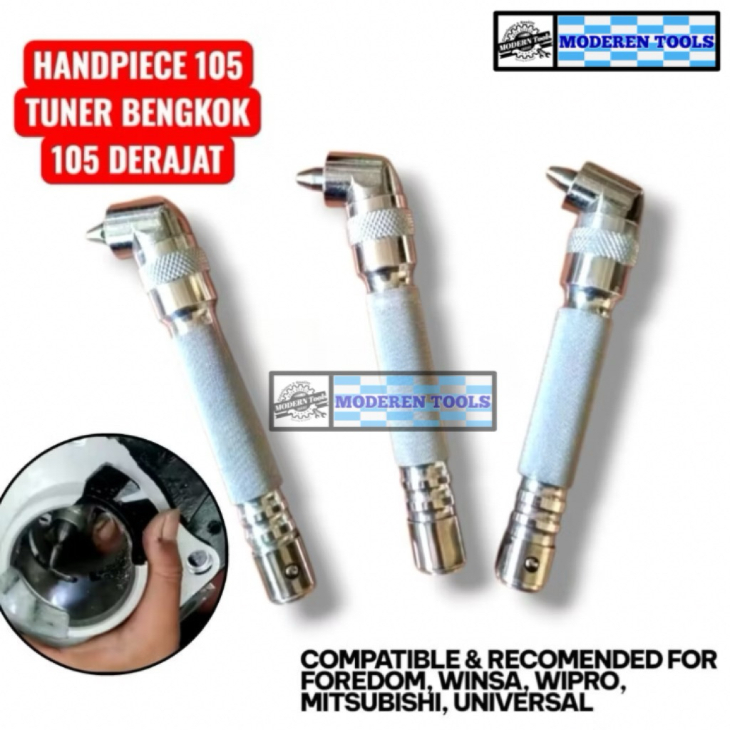Tuner bengkok 105 handpiece pnp winsa foredom bkn spr TUNER BENGKOK 105 HANDPIECE