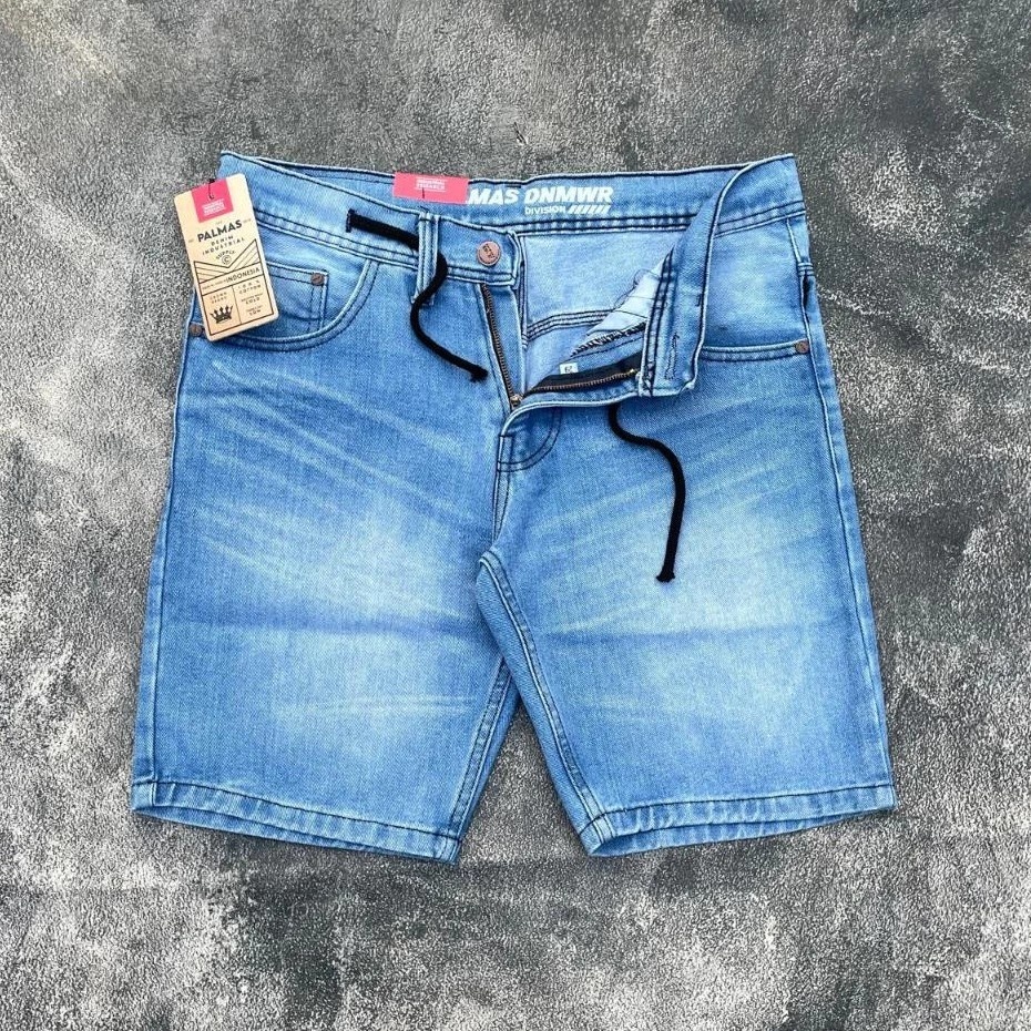 Celana Pendek Jeans Pria Denim Tebal 13oz Cotton Polos Street Style  28-33