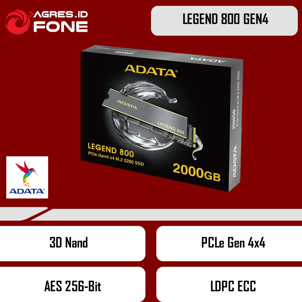 ADATA SSD GEN4 LEGEND 800 NVME 2TB