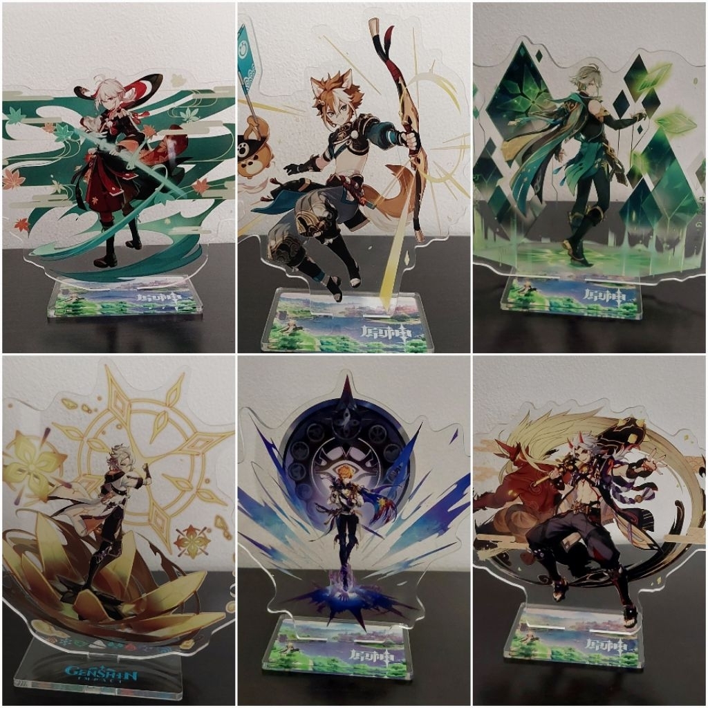 Standee Acrylic Genshin Impact Kazuha, Albedo, Arataki Itto, Gorou, Childe, Alhaitham