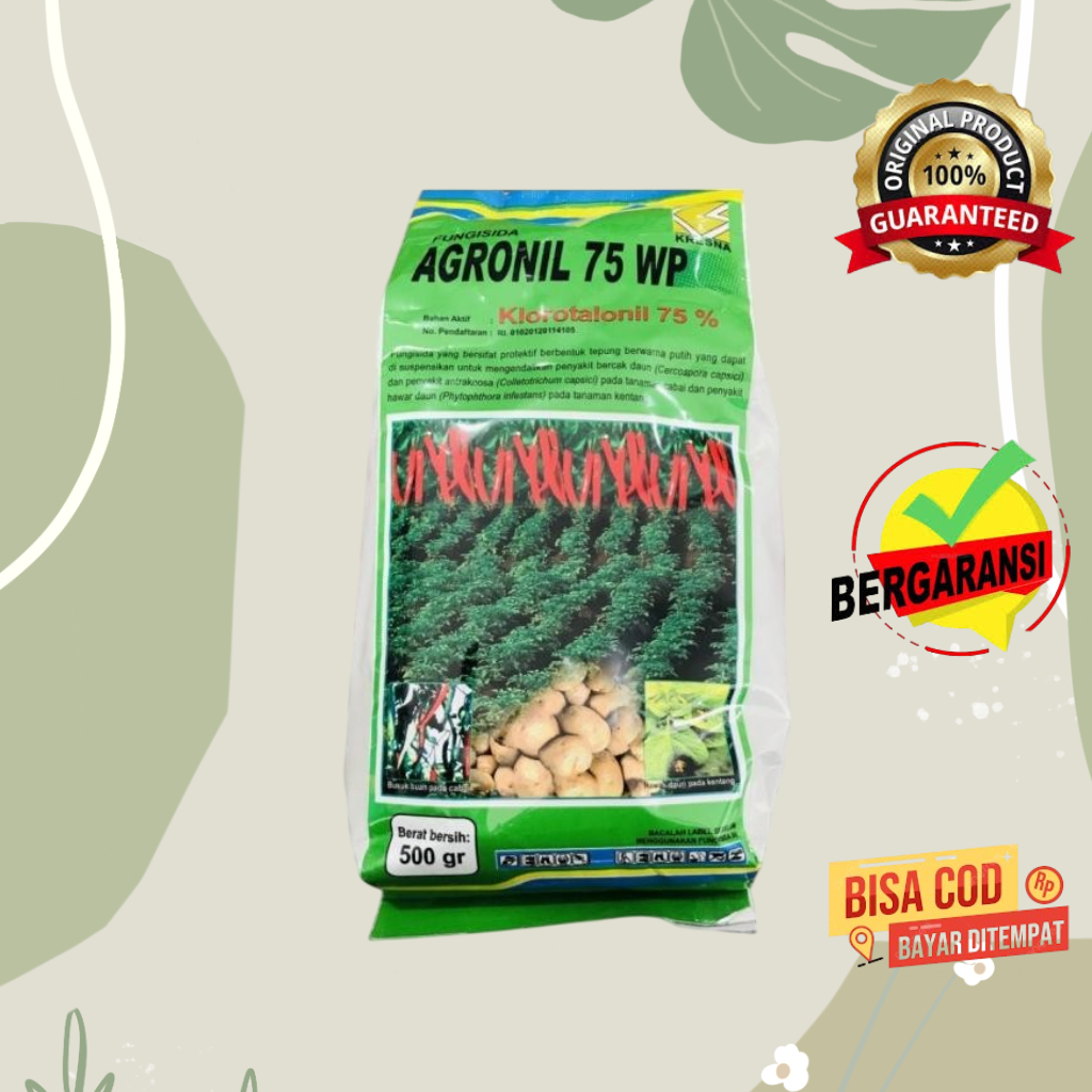 Fungisida Agronil 75 WP 500 Gram