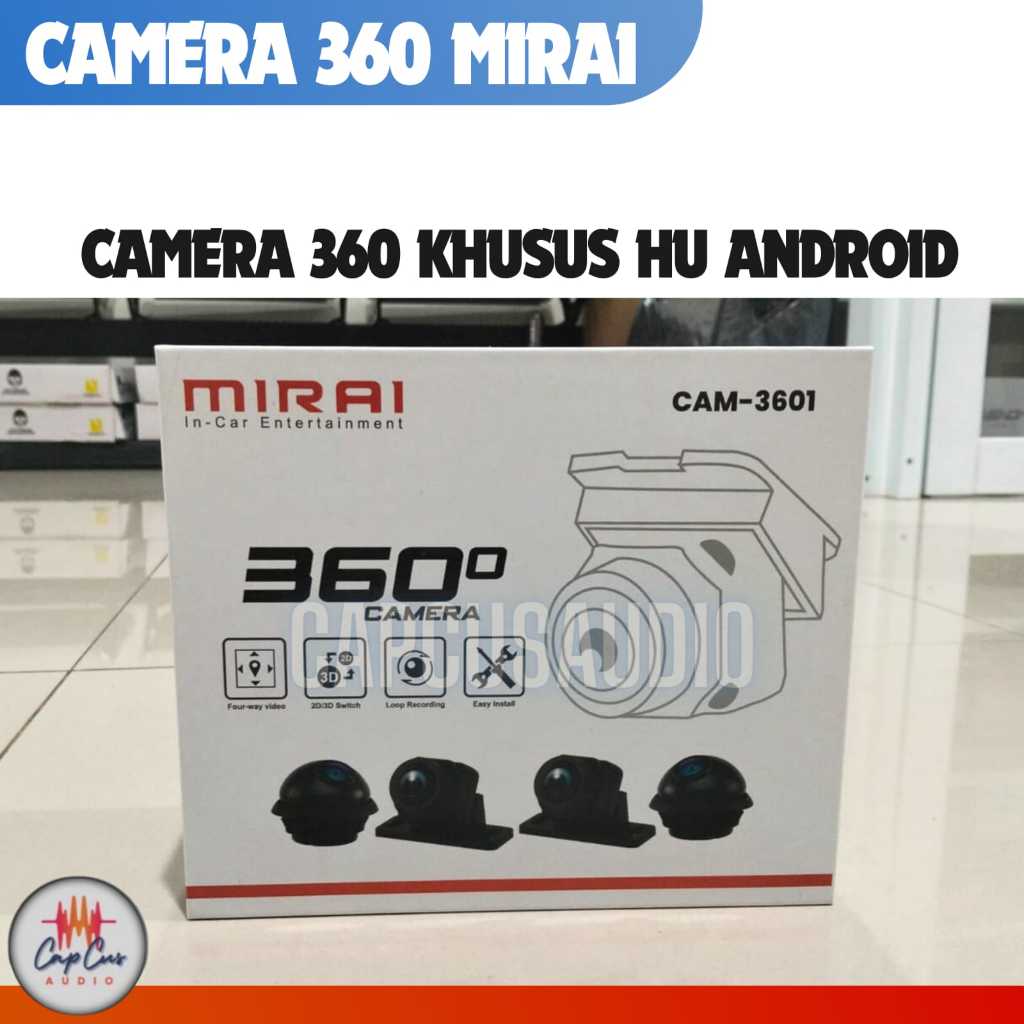 KAMERA PARKIR 360° DERAJAT MIRAI CAM 3601 / KAMERA PARKIR MOBIL 360° DERAJAT / KAMERA 360 MOBIL