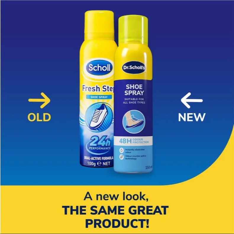 Scholl Fresh Step Shoe Spray 100g - Spray Penghilang Bau Sepatu 24 Jam Original