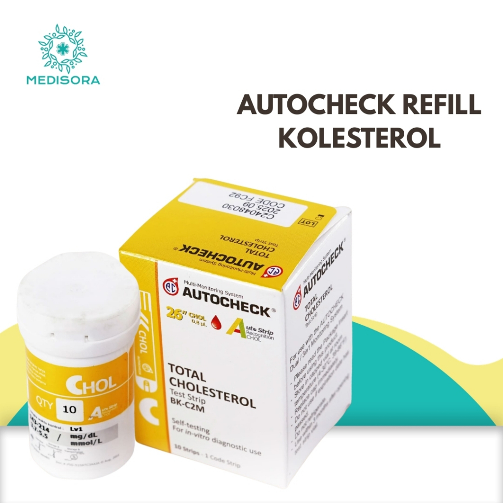Refill Strip Autocheck Kolesterol / Stik Kolesterol / Strip Kolesterol Autocheck / Stick Autocheck /