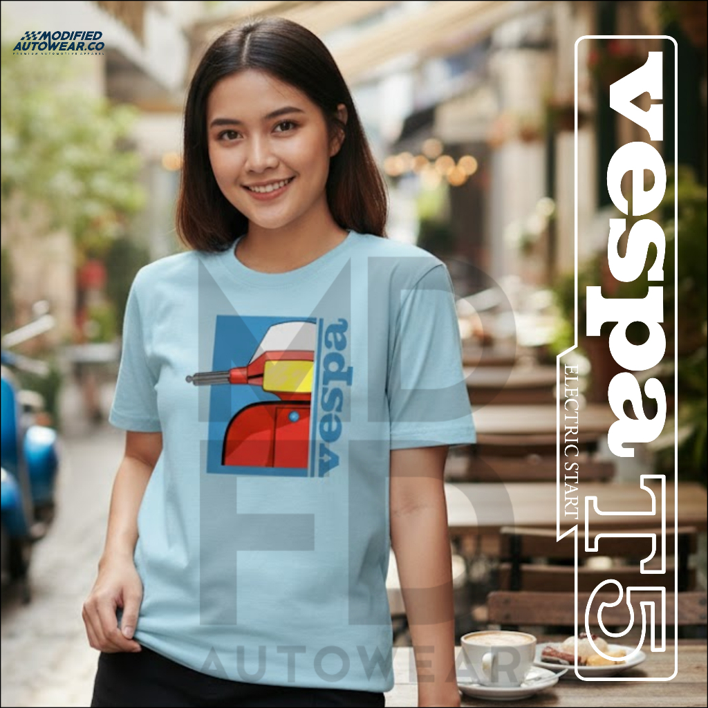 kaos vespa excel modified autowear premium kaos vespa T5 baju vespa excel