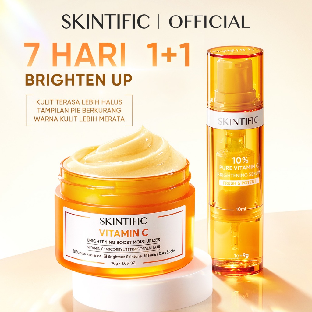 [NEW] SKINTIFIC - 2PCS Vitamin C Brightening Set | 10% Pure Vitamin C Brightening Serum + 5X Ceramid