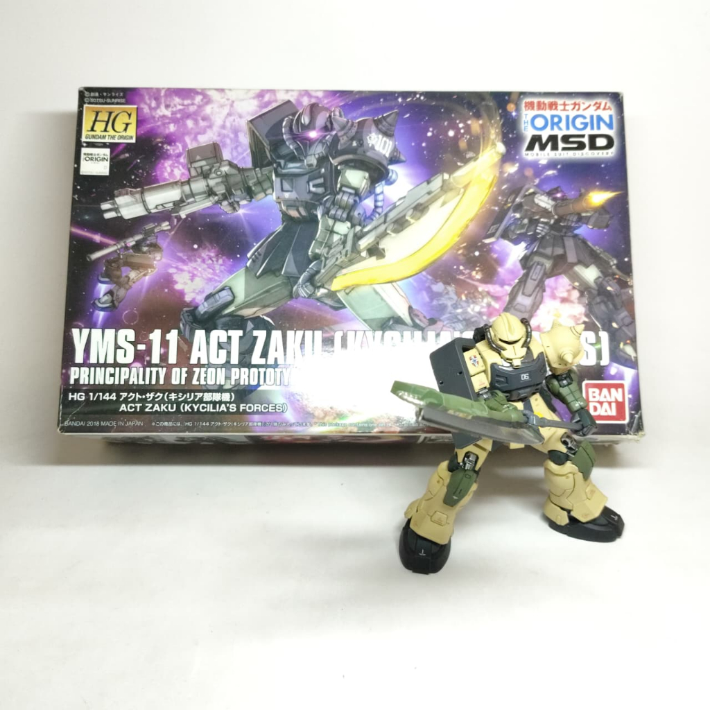 Bandai HGUC Act Zaku Kycilia's Forces / Model Kit Gundam HG 1/144 2nd Sudah Rakit H146