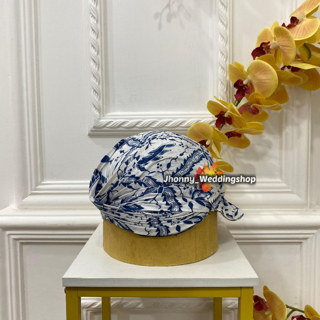 *PREMIUM | Blangkon Jogja | Blangkon Motif Jarik / Batik Motif Lengkap ~BJ