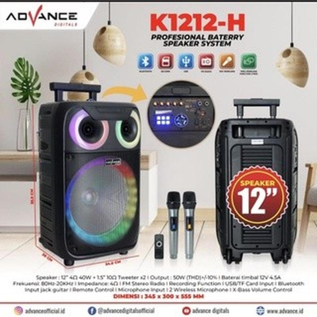 Speaker Advance K1212H / Speaker Portable Advance K 1212-H BT