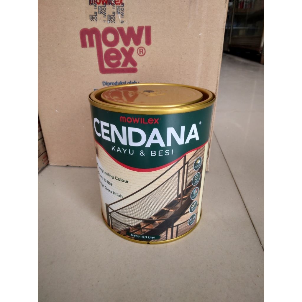 Mowilex Cendana cat kayu dan besi 0.9 Liter cat minyak cendana