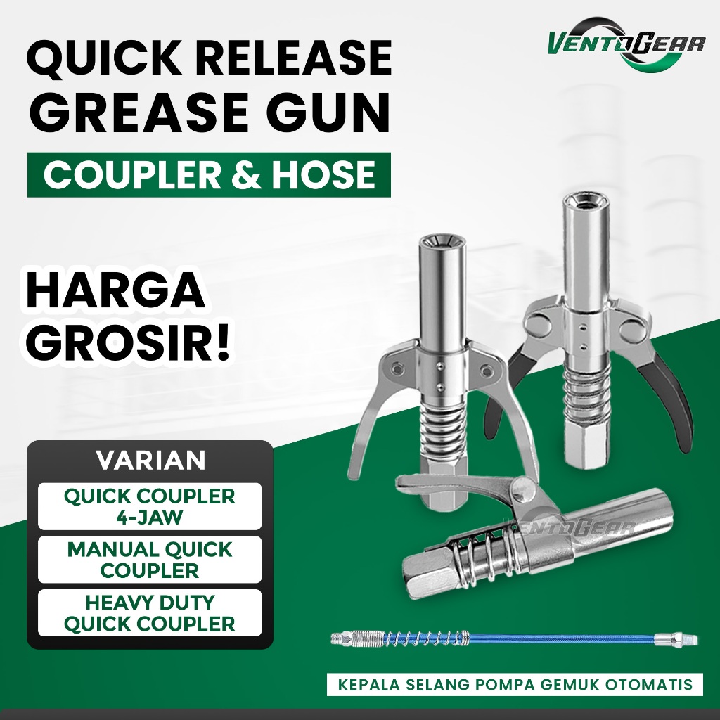GROSIR Grease Gun / Pistol Gemuk Quick Release / Alat Aplikasi Minyak Gemuk Grease Gun Coupler Greas