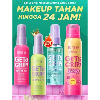 Dazzle me Get a Grip Makeup Setting Spray Triple-Proof Makeup Lock Oil Control Tahan 24 JAM