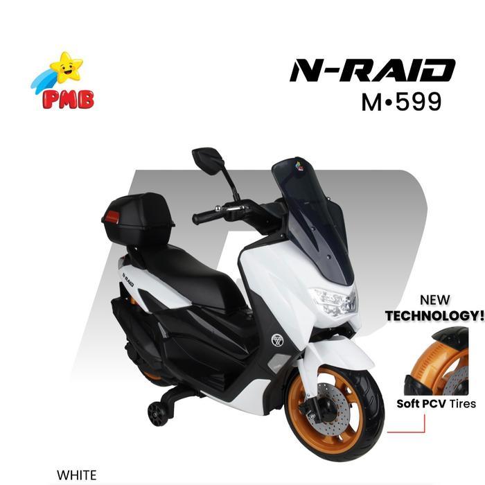 MAINAN MOTOR AKI ANAK PMB M 599 NEW NMAX N RAID 599 , MOTOR AKI MURAH MODEL NMAX NEW M 599 TERBARU
