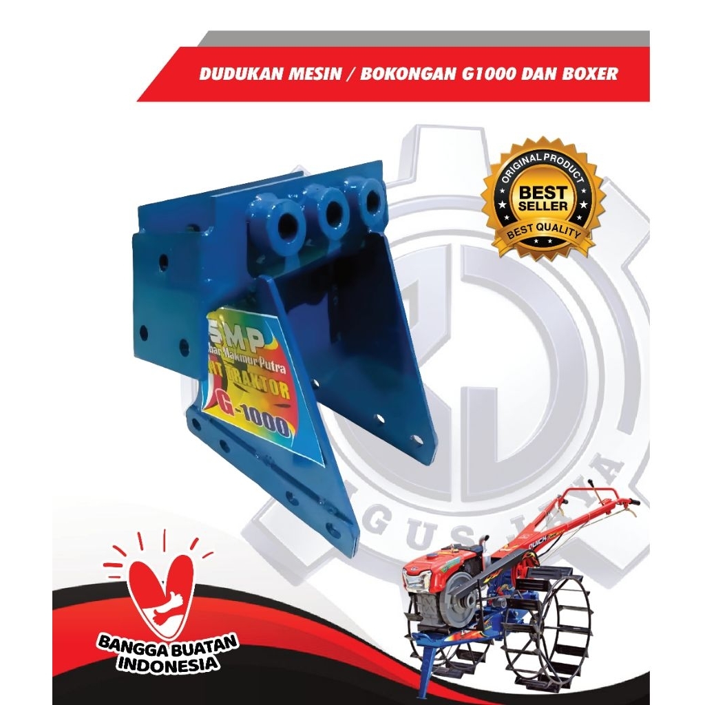 Sambungan Sasis traktor/Bokongan /Dudukan Mesin traktor G1000 Boxer Tebal & Kuat – Stand Mesin Serba
