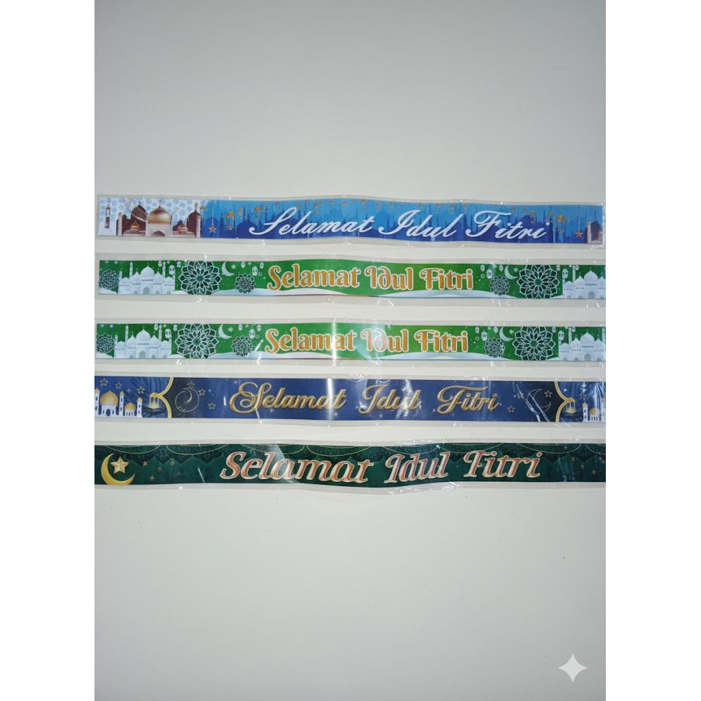 PAPER BELT IDUL FITRI/SELEMPANG IDUL FITRI/LABEL IDUL FITRI/SELEMPANG HAMPERS LEBARAN