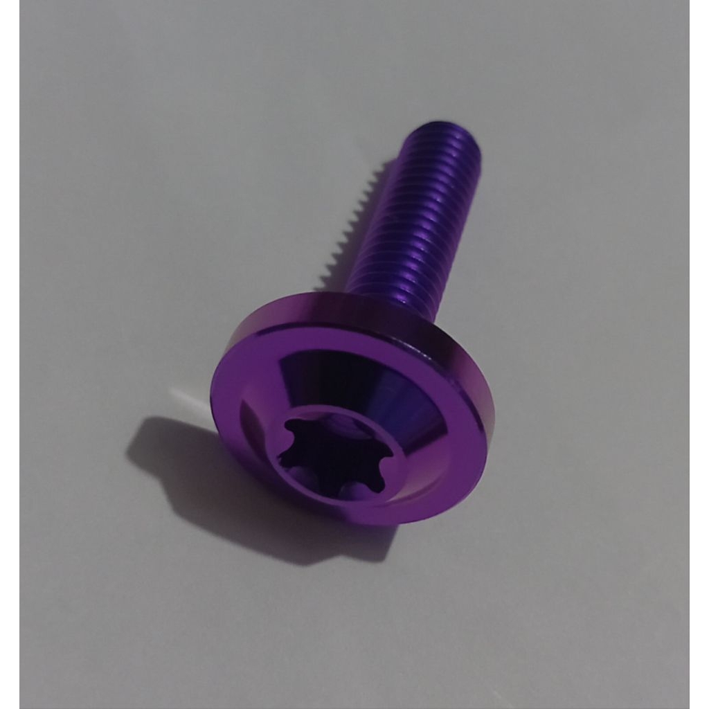 Baut 10 Titanium warna Ungu.