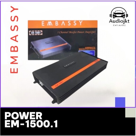 Power Amplifier Monoblock Class D Embassy EM-1500.1 - 1500 Watt, Remote Control